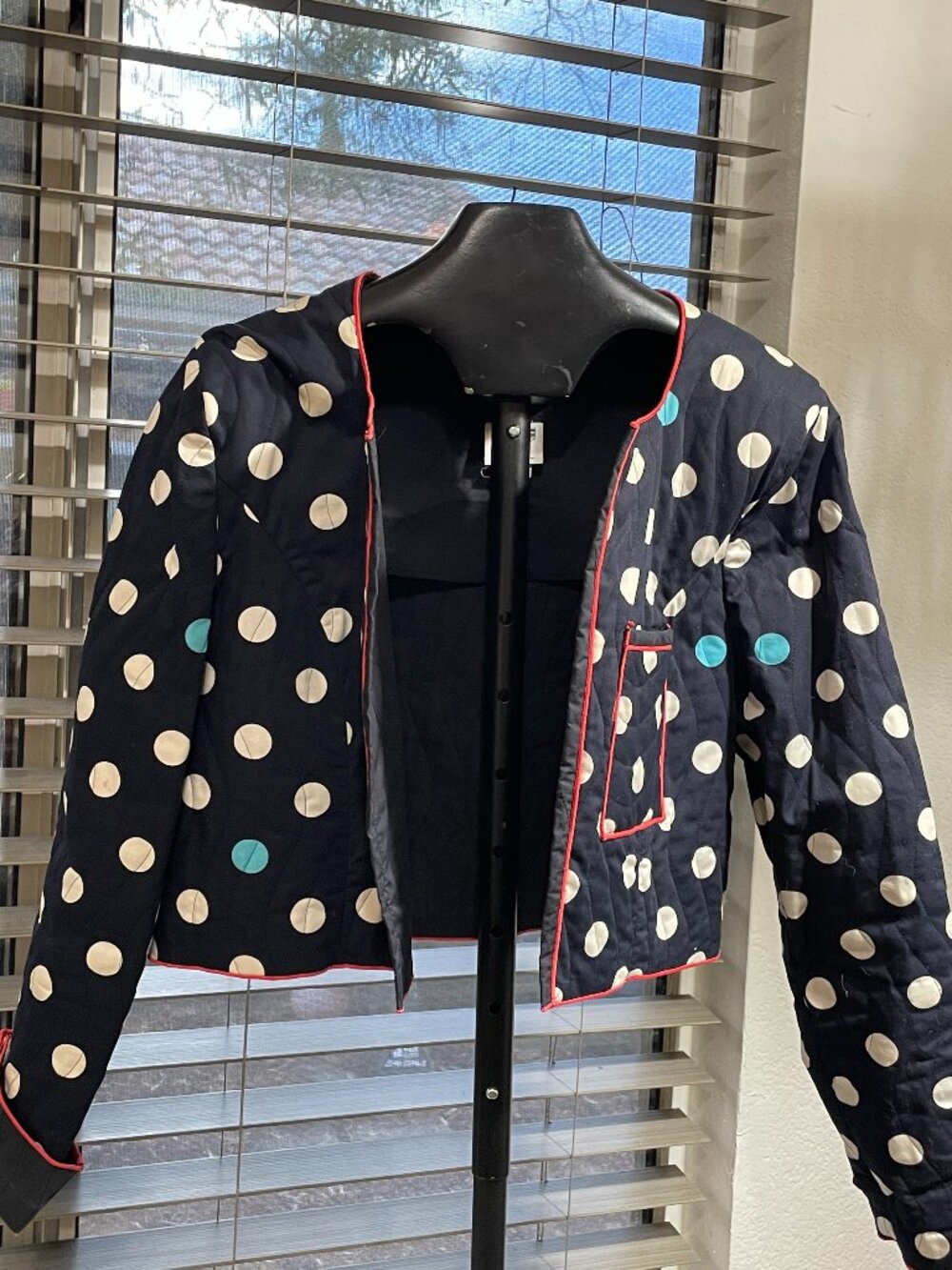 Vintage JEANNE MARC Quilted Crop Jacket
